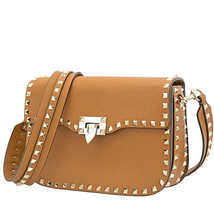 Valentino Rockstud Shoulder Bag- Tan RW0B0C25VSL 0MU