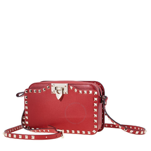 Valentino Small Rockstud Crossbody Bag- Red RW2B0148BOL-0RO