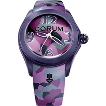 Corum Bubble 42 Automatic Purple Camoflage dial Unisex Watch 082.413.98/0390 CA03