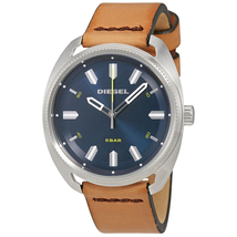 Diesel Fastbak Blue Dial Light Brown Leather Men'sWatch DZ1834