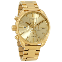 Diesel MS9 Chronograph Quartz Gold Sunray Dial Men's Watch DZ4475