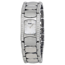 Ebel Beluga Manchette Pearl Dial Diamond Bezel Ladies Watch 9057A28-991050