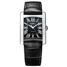 Ebel Brasilia Steel Black Men's Watch 1215617