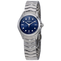 Ebel Wave Blue Galvanic Dial Ladies Watch 1216315