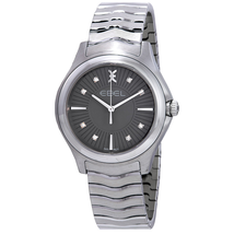 Ebel Wave Diamond Grey Dial Ladies Watch 1216307