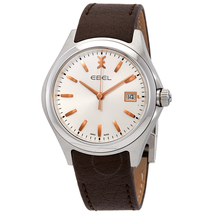 Ebel Wave Silver Galvanic Dial Men's Watch 1216330