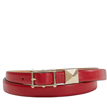 Valentino Ladies Rockstud Red Rock Thin Single Stud Size 75 CM T0679 VIT 0RO