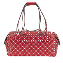 Valentino Rockstud Spike Duffle Bag - Red PW2B0B33RVH-0RO