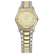 Ebel Classic Mini Champagne Dial Steel and 18kt Yellow Gold Ladies Watch 1088901-1260C 1088901/1260C