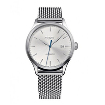 Ebel 100 Classic Steel Case Silver Dial Automatic Men's Watch 1216148