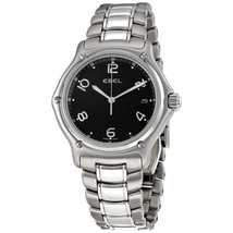 Ebel 1911 Black Dial Stainless Steel Men's Watch 9187241/15665P