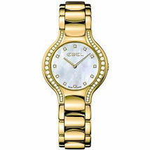 Ebel Beluga Mother of Pearl Diamond Dial 18kt Yellow Gold Ladies Watch 1215874