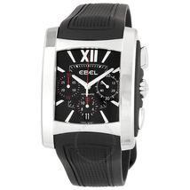 Ebel Brasilia Black Dial Chronograph Men's Watch 1215783