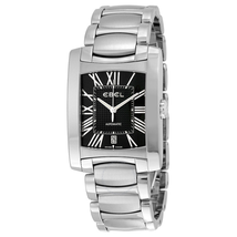 Ebel Brasilia Black Dial Stainless Steel Men's Watch 1215615