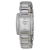 Ebel Brasilia Mini White Mother of Pearl Diamond Dial Ladies Watch 1215607