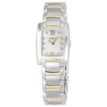 Ebel Brasilia Mini White Mother of Pearl Diamond Dial Steel Ladies Watch 1215768