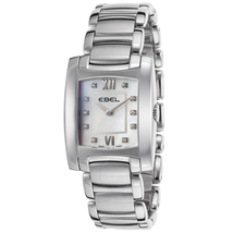 Ebel Brasilia Mother of Pearl Diamond Dial Ladies Watch 9256M32-98500
