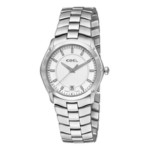 Ebel Classic Sport Grande Silver Dial Stainless Steel Ladies Watch 1216017