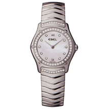 Ebel Classic Wave Mother Of Pearl Dial Stainless Steel Ladies Quartz Watch 9090F24-9726