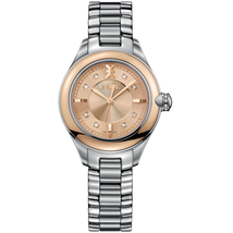 Ebel Onde Champage Diamond Dial Stainless Steel Ladies Watch 1216095