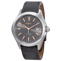 Ebel Wave Automatic Grey Galvanic Dial Men's Watch 1216332