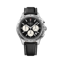 Ebel Wave Chronograph Automatic Black Dial Men's Watch 1216404