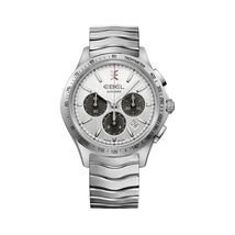 Ebel Wave Chronograph Automatic Silver Dial Men's Watch 1216403