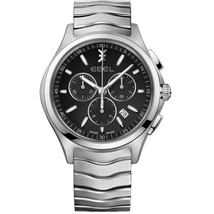 Ebel Wave Chronograph Black Dial Men's Watch 1216342
