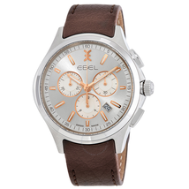 Ebel Wave Chronograph Silver Dial Men's Watch 1216341