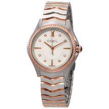 Ebel Wave Silver Galvanic Ladies Watch 1216319