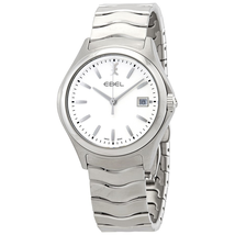 Ebel Wave White Dial Stainless Steel Men's Watch 1216201
