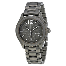 Ebel X-1 Chronograph Grey Dial Grey PVD Steel Men's Watch 1216121