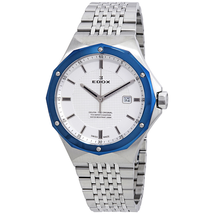 Edox Delfin Silver Dial Stainless Steel Men's Watch 53005 3BUM AIN