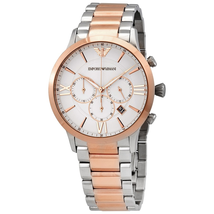 Armani Giovanni Chronograph Quartz White Dial Men's Watch AR11209