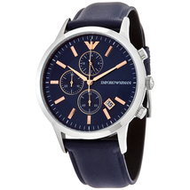 Emporio Armani Renato Chronograph Quartz Blue Dial Men's Watch AR11216