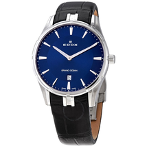 Edox Grand Ocean Navy Dial Men's Watch 56002 3C BUIN