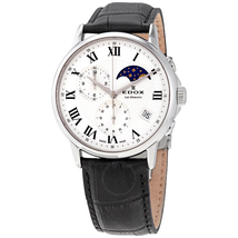 Edox Les Bemonts Chronograph Quartz Silver Dial Men's Watch 01651 3 AR 01651 3 AR
