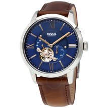 Fossil Townsman Automatic Blue Satin Dial Men's Watch ME3110