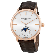 Frederique Constant SlimLine Moonphase Automatic Silver Dial Men's Watch FC-705V4S9