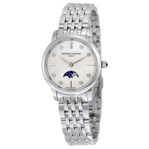 Frederique Constant Slimline Mother of Pearl Dial Diamond Ladies Watch FC-206MPWD1S6B