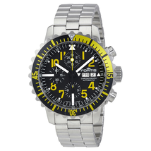 Fortis Marine Master Chronograph Black Dial Men's Watch 6712414MG 671.24.14 Mg