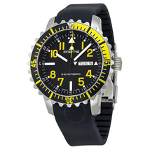 Fortis Marinemaster Black Dial Black Rubber Men's Watch 6702414K 670.24.14 K