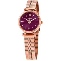 Fossil Carlie Mini Quartz Purple Dial Ladies Watch ES4646