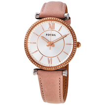 Fossil Carlie Quartz Crystal Silver Dial Ladies Watch ES4484