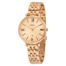 Fossil Jacqueline Rose Dial Rose Gold-tone Ladies Watch ES3435