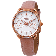 Fossil Tailor Quartz Crystal Silver Dial Ladies Watch ES4393