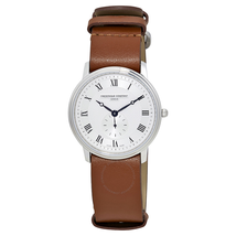 Frederique Constant Slimline Brown Leather Unisex Watch FC-235M4S6-BROWN