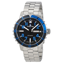Fortis Marine Master Automatic Black Dial Batman Bezel  Men's Watch 6701545MG 670.15.45 Mg