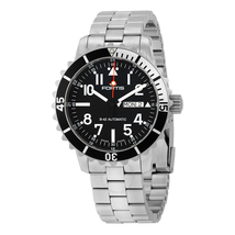 Fortis Marinemaster Automatic Black Dial Stainless Steel  Men's Watch FOR6701741M 670.17.41 M