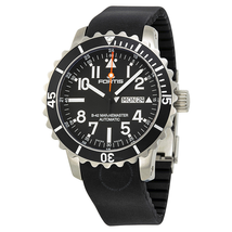 Fortis Marinemaster Black Dial Black Rubber Men's Watch 670.10.41 K